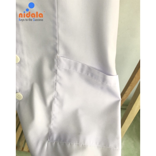 Áo điều dưỡng Nữ tay ngắn Nidala chất liệu Kate silk, đường may đẹp, tỉ mỉ