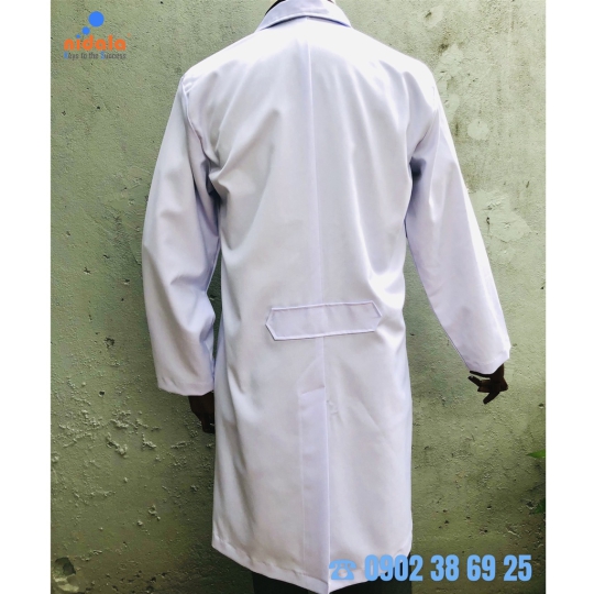 Áo Blouse nam dáng dài, tay dài Nidala trắng dày dặn, đường may sắc sảo tỉ mỉ