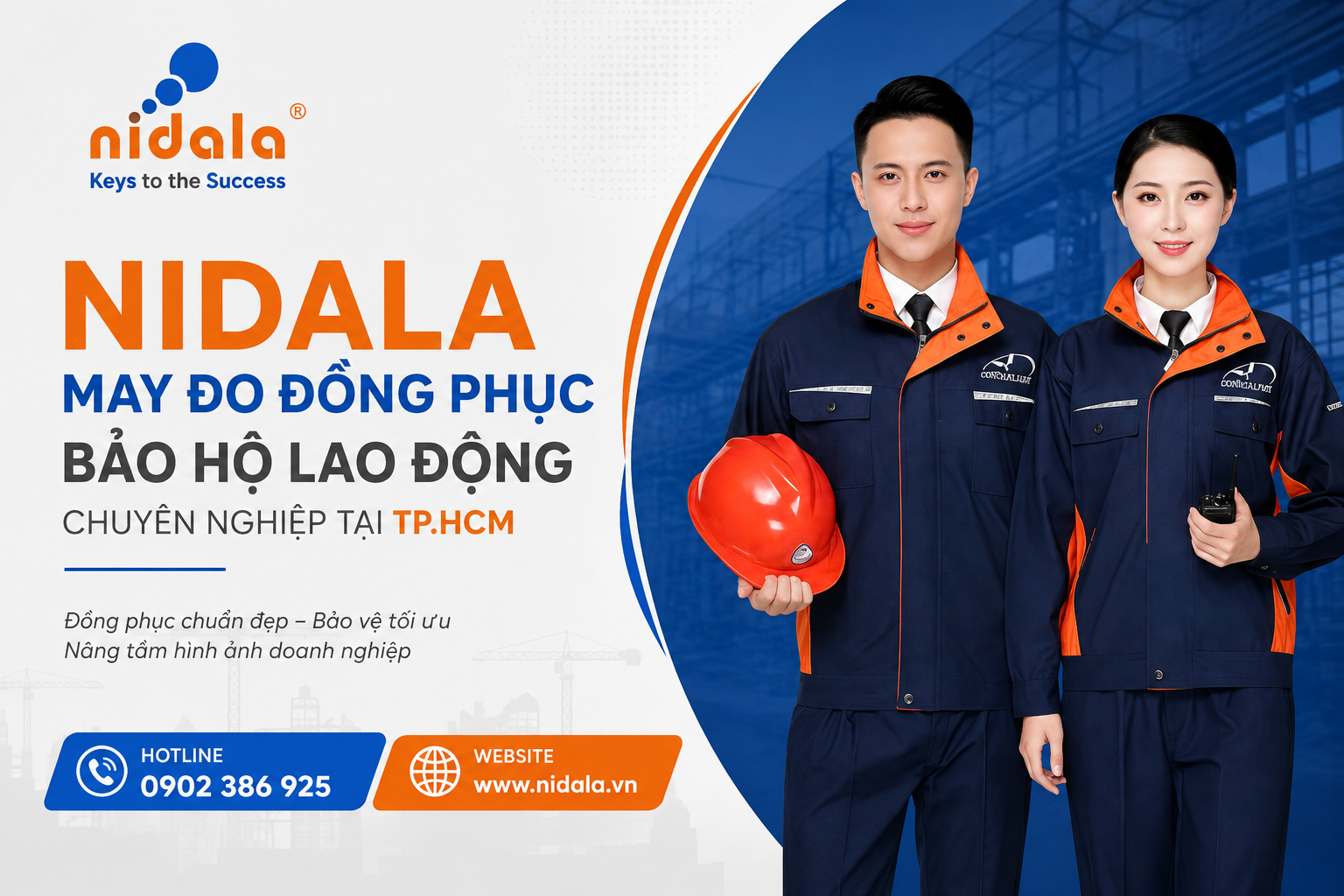 Nidala – Đồng hành cùng doanh nghiệp trong giải pháp may đo đồng phục bảo hộ lao động