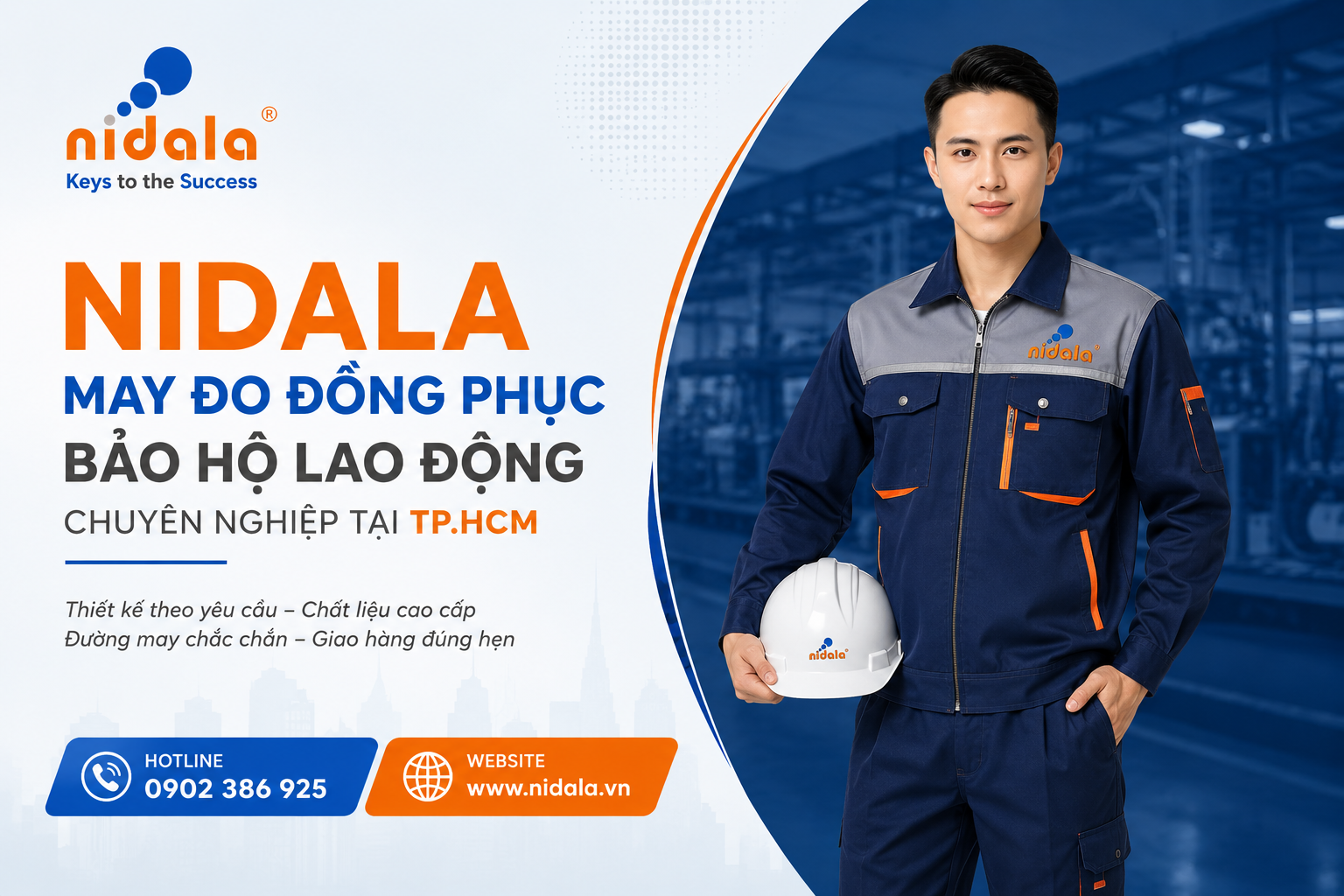 Nidala chú trọng từ khâu tư vấn, lựa chọn chất liệu, thiết kế mẫu đến sản xuất và kiểm tra chất lượng trước khi bàn giao.